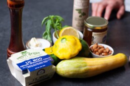 Ingredients for Pan-Roasted Summer Squash Recipe